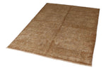 4x6 Brown and Gold Modern Contemporary Rug