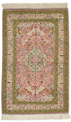 3x5 Pink and Ivory Turkish Traditional Rug