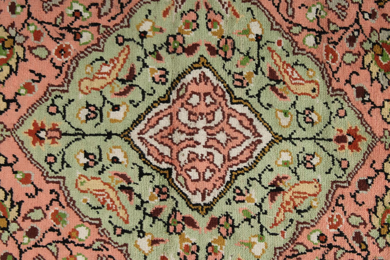 3x5 Pink and Ivory Turkish Traditional Rug