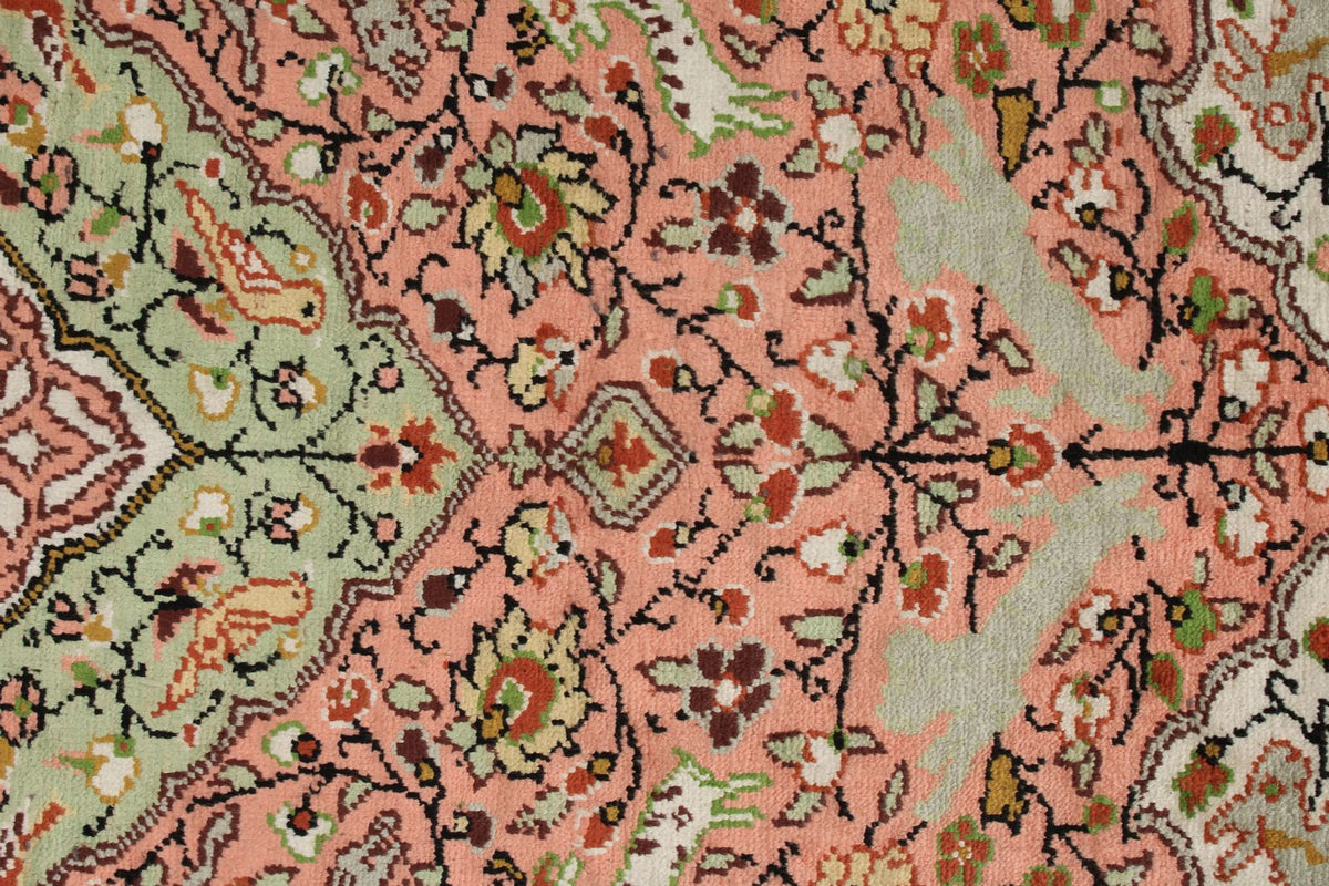 3x5 Pink and Ivory Turkish Traditional Rug