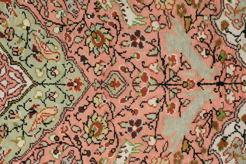 3x5 Pink and Ivory Turkish Traditional Rug