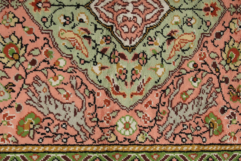 3x5 Pink and Ivory Turkish Traditional Rug