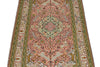 3x5 Pink and Ivory Turkish Traditional Rug