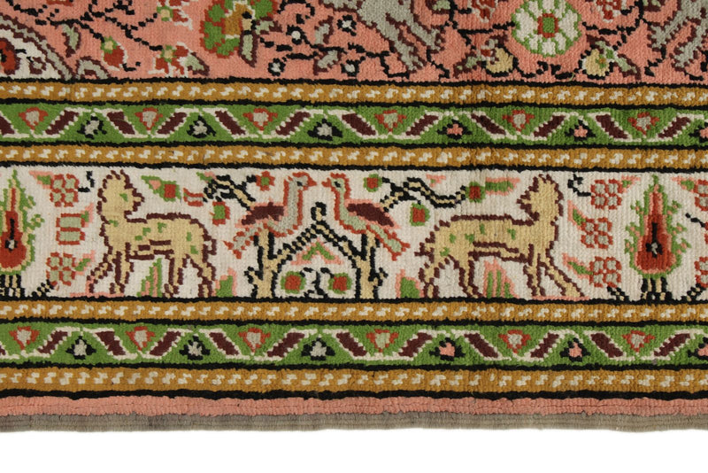 3x5 Pink and Ivory Turkish Traditional Rug