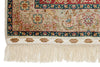 2x3 Ivory and Beige Turkish Silk Rug