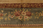 18x24 Beige and Green Traditional Rug