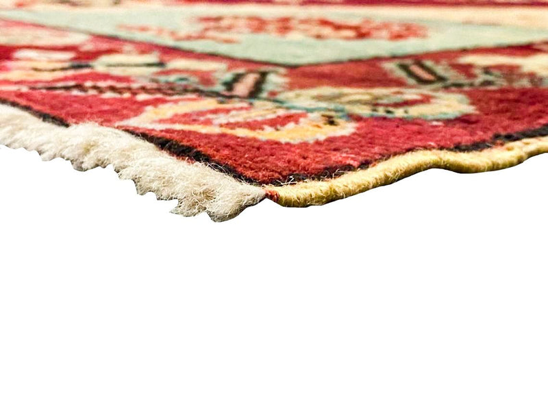 3x6 Red and Beige Turkish Tribal Runner