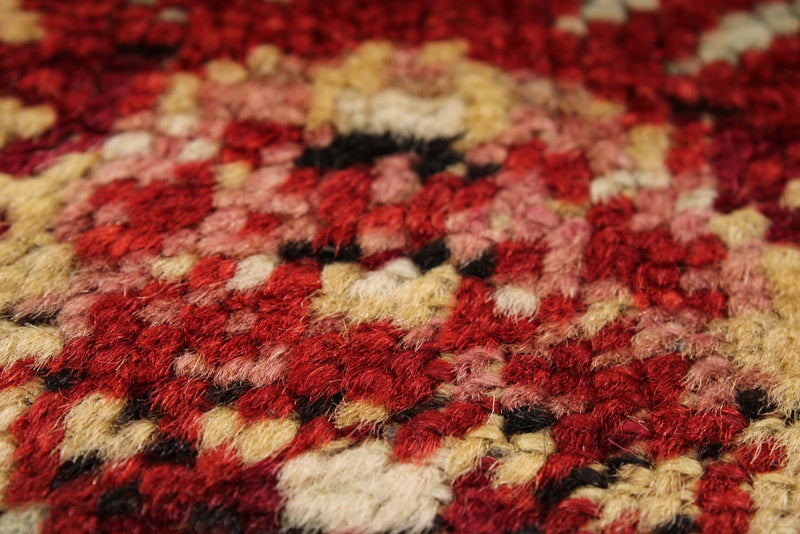 3x6 Red and Beige Turkish Tribal Runner