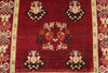 3x6 Red and Beige Turkish Tribal Runner