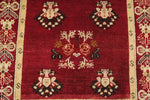 3x6 Red and Beige Turkish Tribal Runner