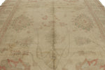 10x13 Ivory and Pink Turkish Traditional Rug