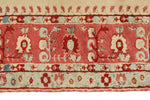 6x8 Gold and Red Turkish Tribal Rug