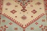 6x8 Gold and Red Turkish Tribal Rug