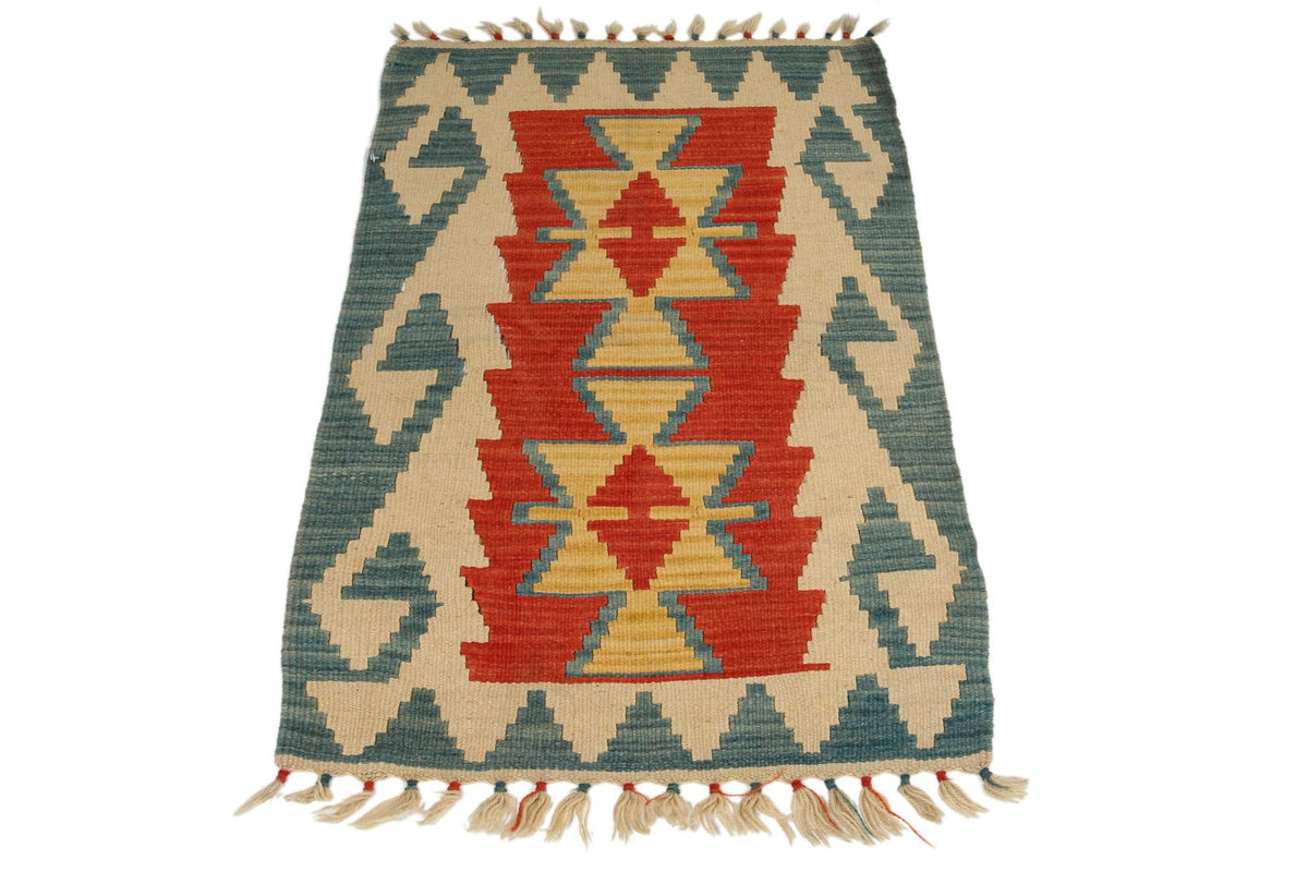 2x3 Multicolor Turkish Tribal Rug