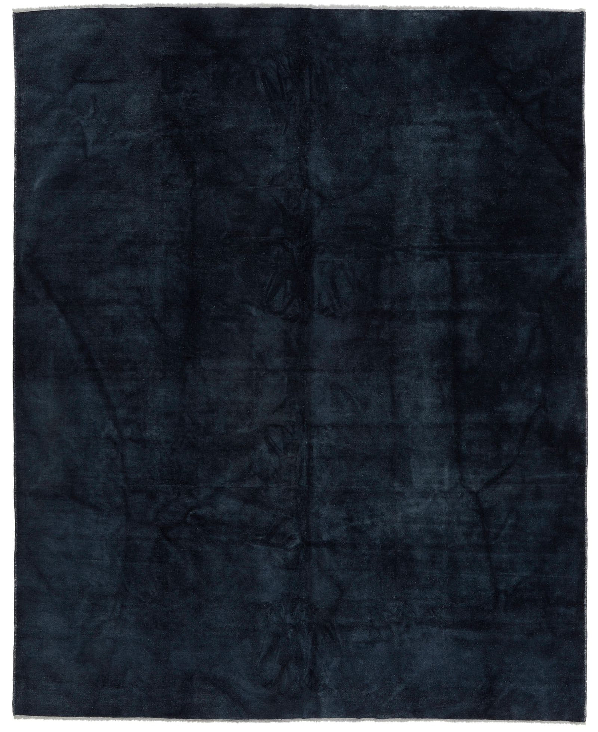 10x13 Navy and Navy Turkish Overdyed Rug