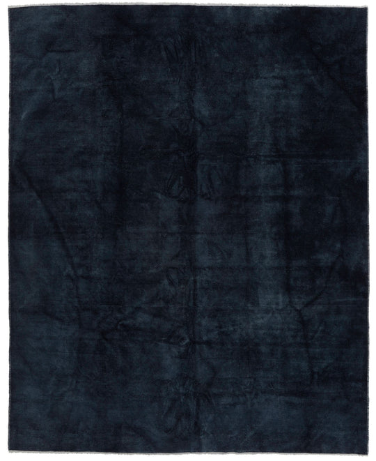 10x13 Navy and Navy Turkish Oushak Rug