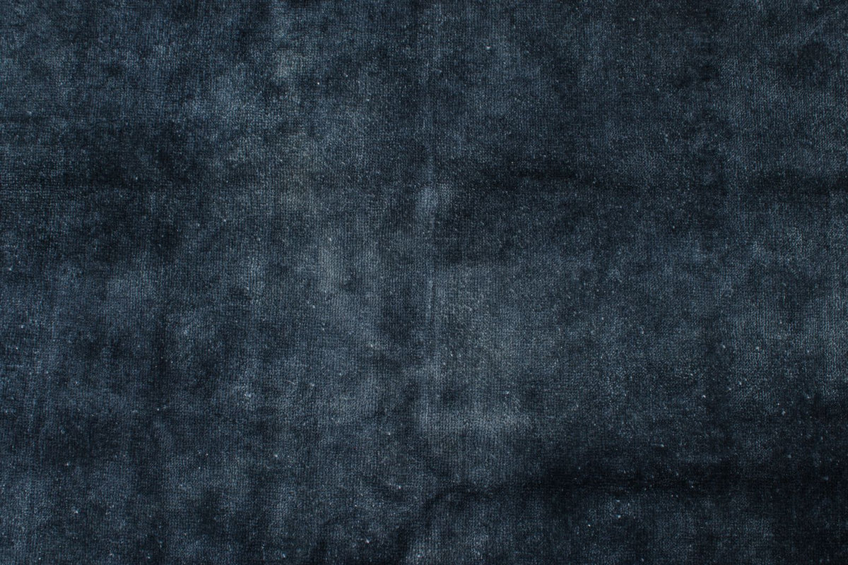 10x13 Navy and Navy Turkish Overdyed Rug