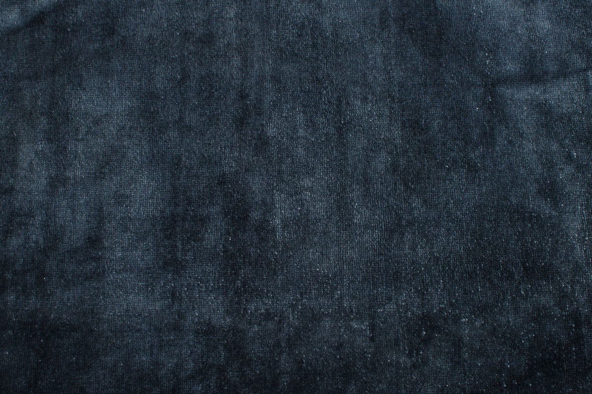 10x13 Navy and Navy Turkish Overdyed Rug