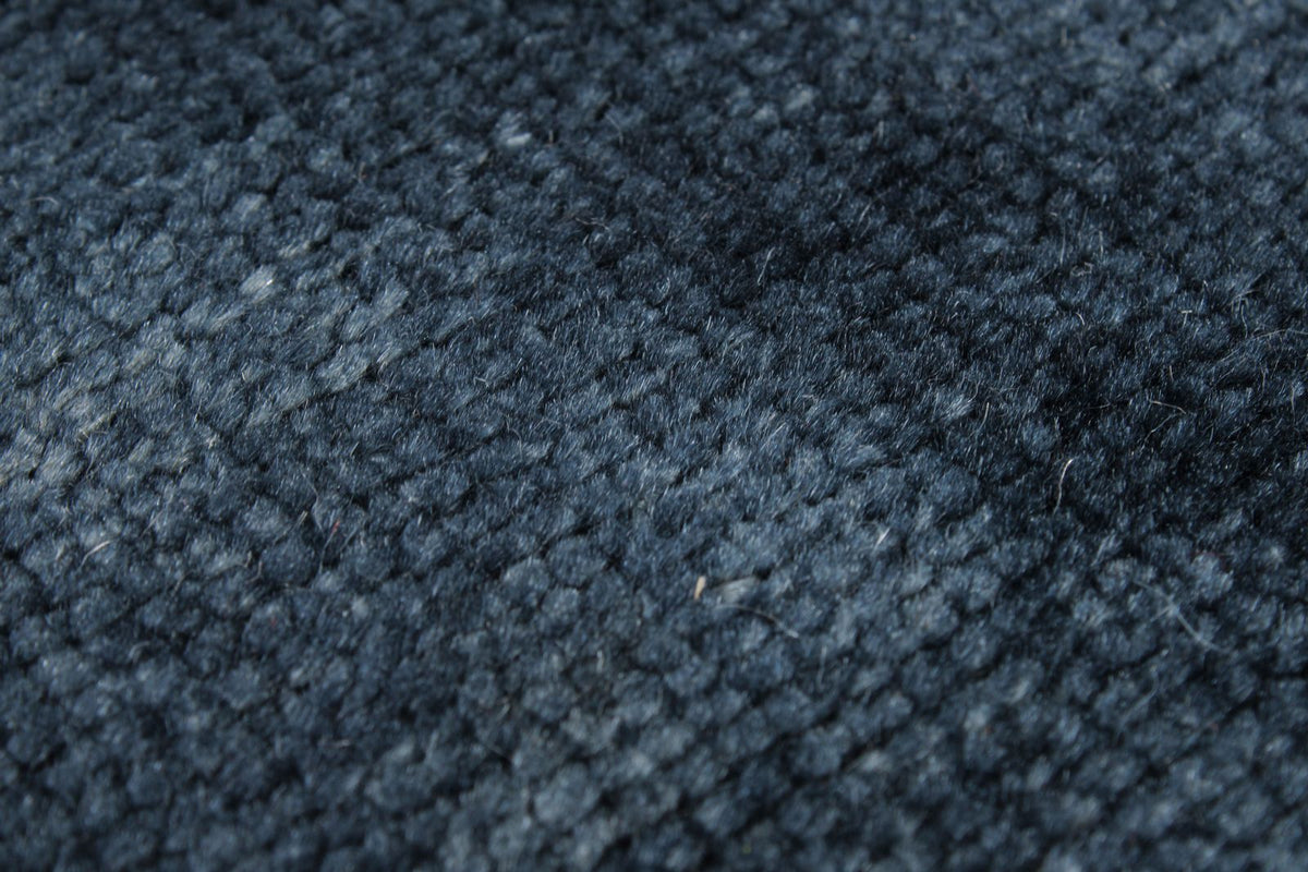10x13 Navy and Navy Turkish Overdyed Rug