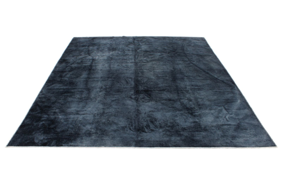 10x13 Navy and Navy Turkish Overdyed Rug