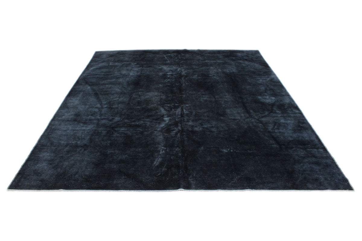 10x13 Navy and Navy Turkish Overdyed Rug