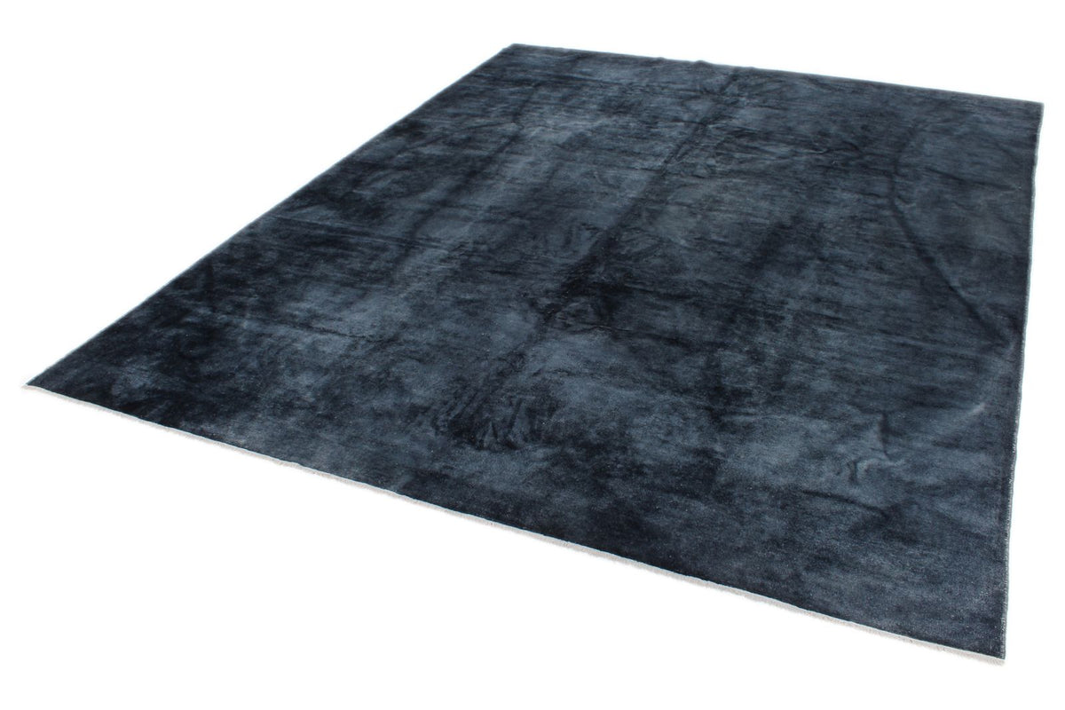 10x13 Navy and Navy Turkish Overdyed Rug