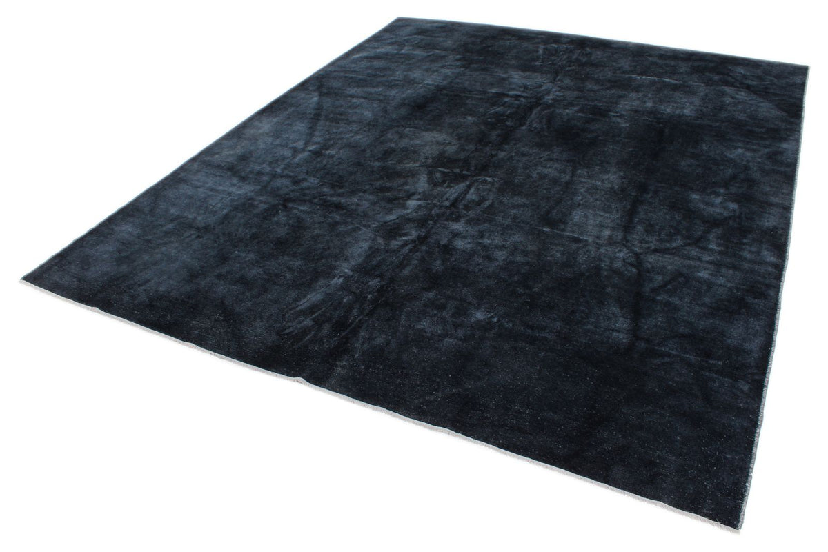 10x13 Navy and Navy Turkish Overdyed Rug