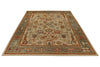 10x14 Ivory and Blue Turkish Oushak Rug