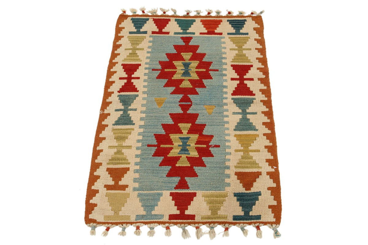 2x3 Multicolor Turkish Tribal Rug