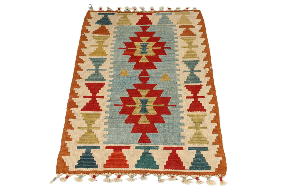 2x3 Multicolor Turkish Tribal Rug