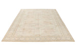 7x9 Light Blue and Ivory Turkish Milas Rug