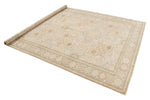 7x9 Light Blue and Ivory Turkish Milas Rug