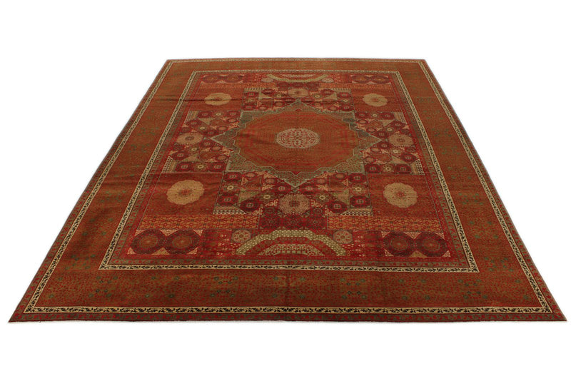11x15 Red and Red Turkish Tribal Rug