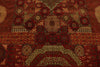 11x15 Red and Red Turkish Tribal Rug