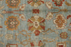 10x13 Blue and Gold Turkish Oushak Rug