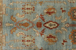 10x13 Blue and Gold Turkish Oushak Rug