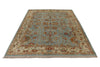 10x13 Blue and Gold Turkish Oushak Rug