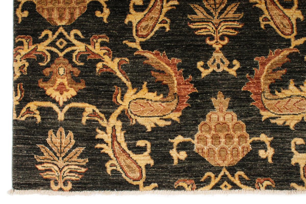 10x14 Gold and Green Modern Contemporary Rug