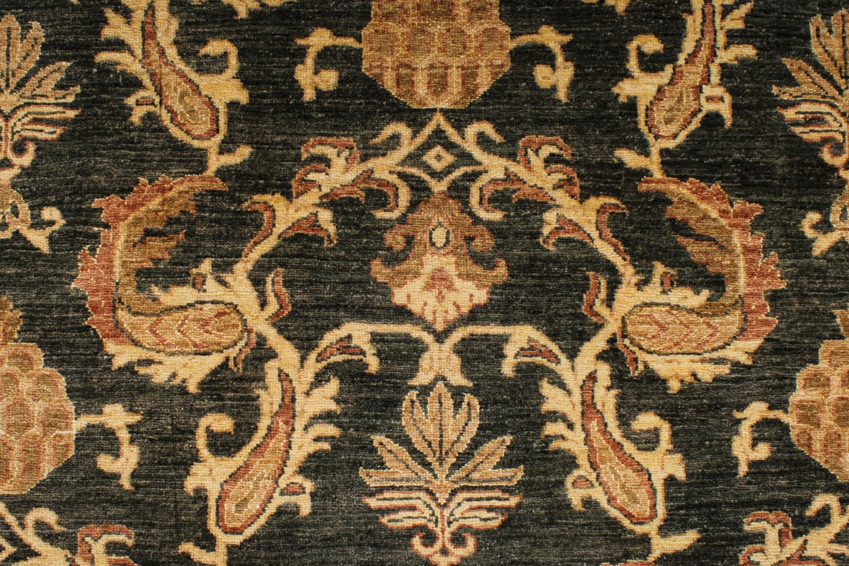 10x14 Gold and Green Modern Contemporary Rug