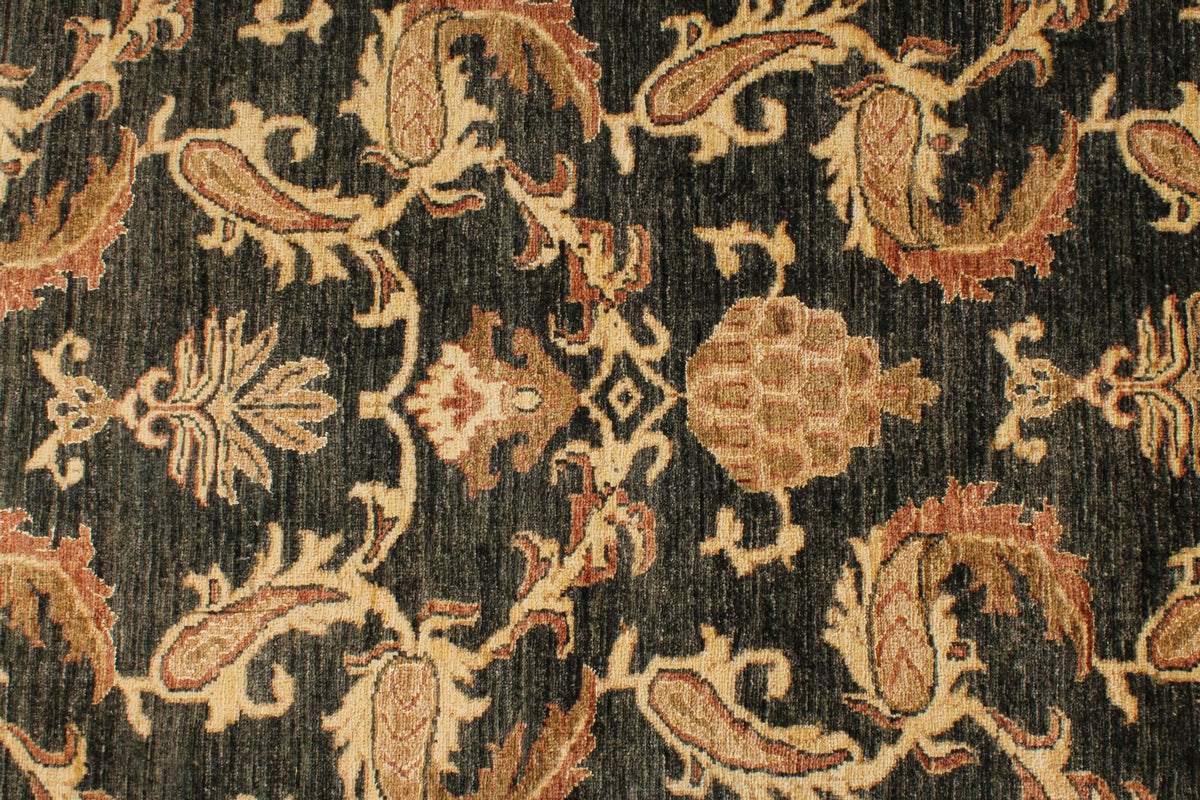 10x14 Gold and Green Modern Contemporary Rug