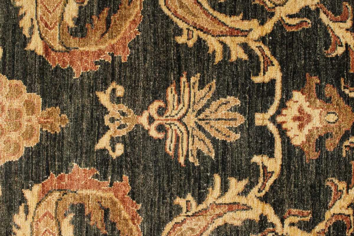 10x14 Gold and Green Modern Contemporary Rug