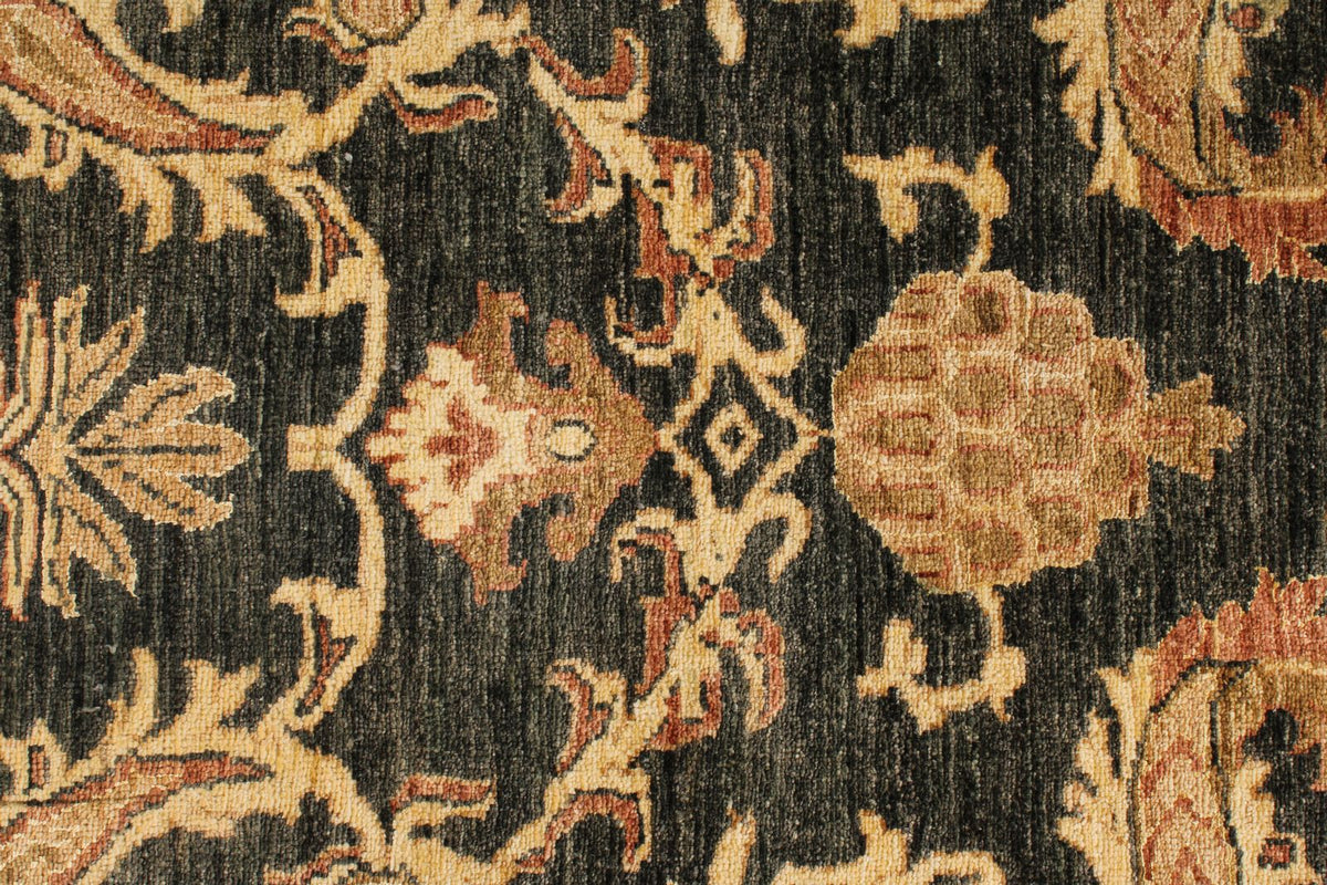 10x14 Gold and Green Modern Contemporary Rug