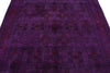 6x9 Purple Turkish Overdyed Rug