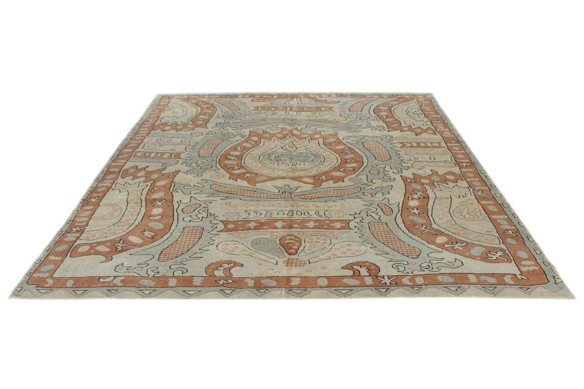 8x9 Multicolor Turkish Traditional Rug