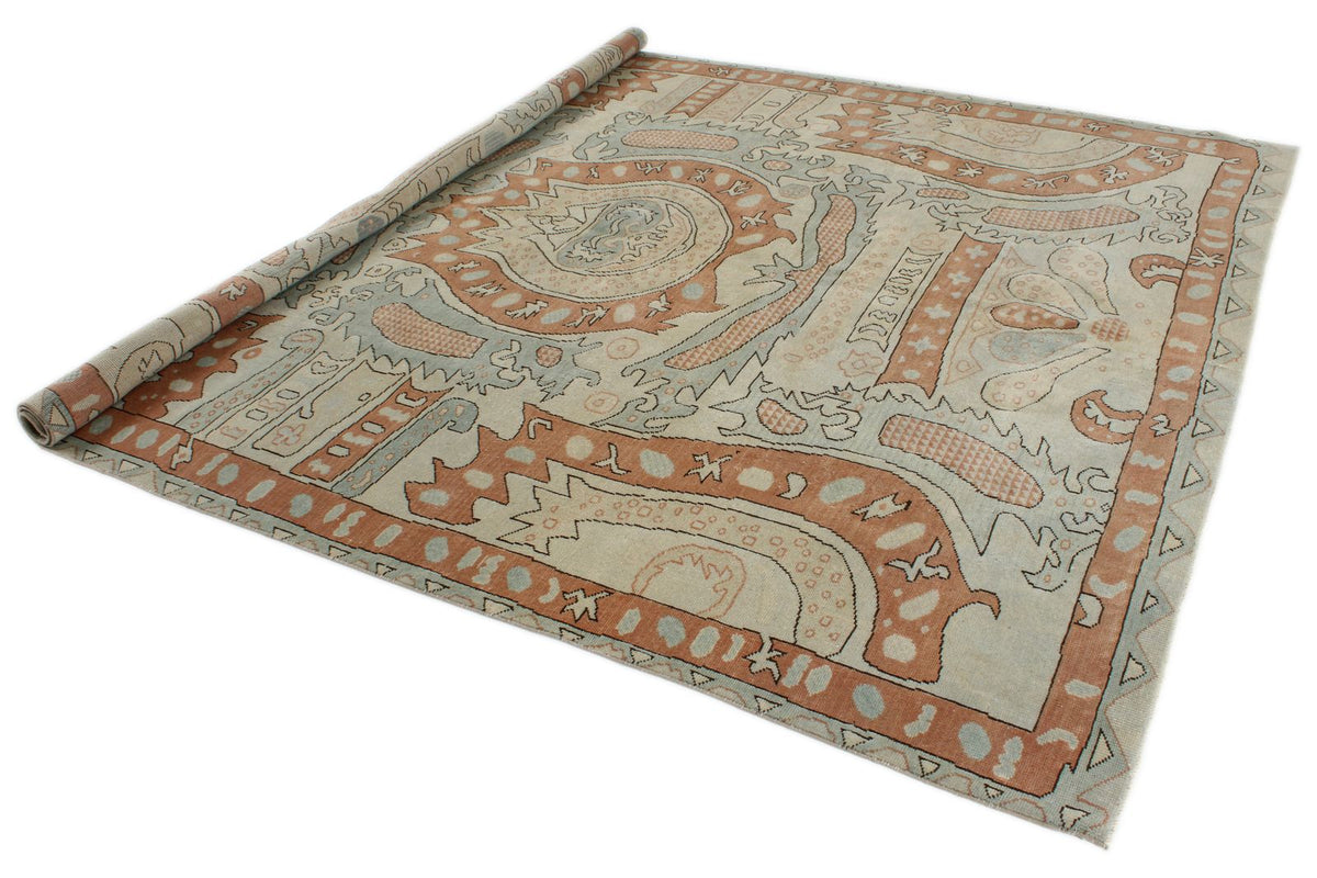 8x9 Multicolor Turkish Traditional Rug