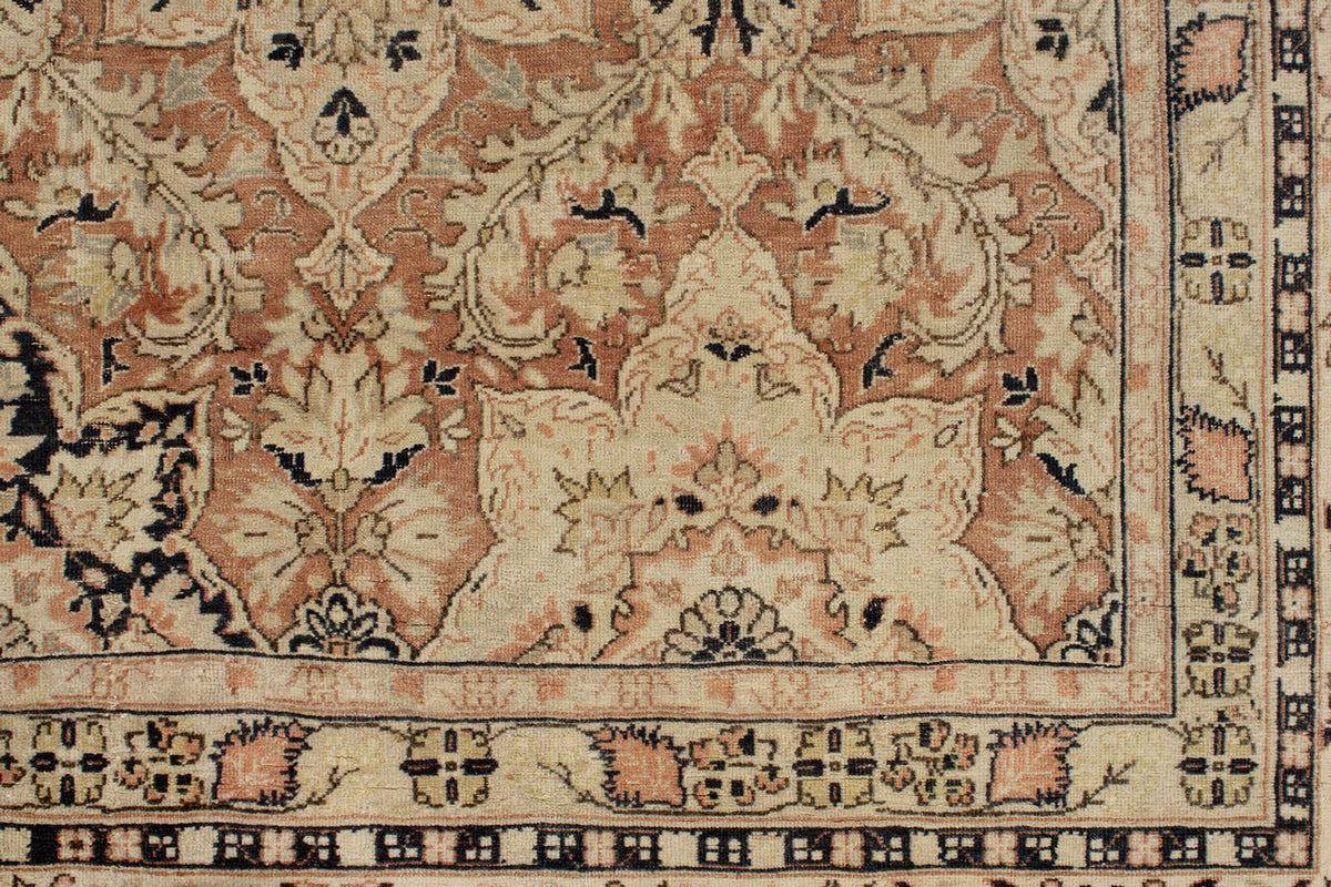 10x15 Burgundy and Gold Turkish Traditional Rug