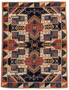 6x8 Multicolor Kazak Tribal Rug