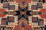 6x8 Multicolor Kazak Tribal Rug