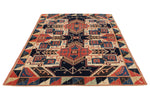 6x8 Multicolor Kazak Tribal Rug