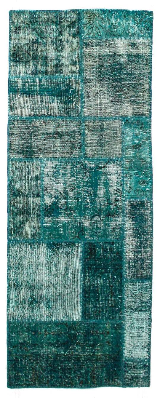 3x8 Blue Turkish Overdyed Runner